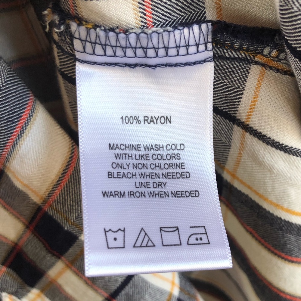 Foxcroft Plaid Button Down Blouse - image 7